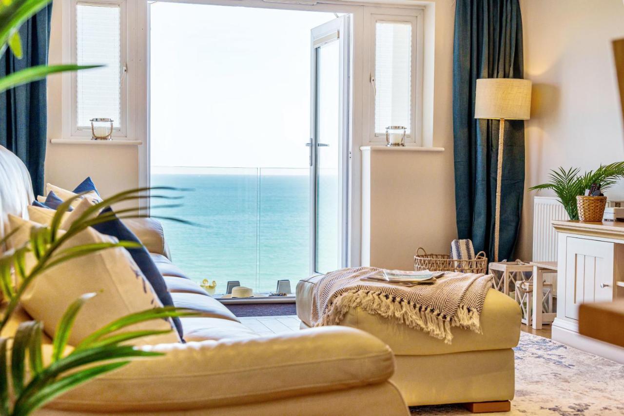 Carbis Bay - Luxury 3 Bed Penthouse Apartment With Sea Views Parking Sauna Balcony Экстерьер фото