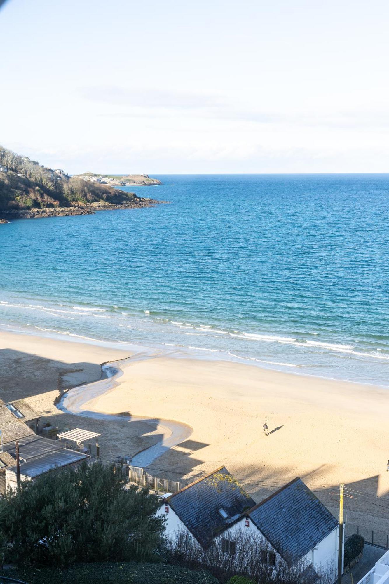 Carbis Bay - Luxury 3 Bed Penthouse Apartment With Sea Views Parking Sauna Balcony Экстерьер фото